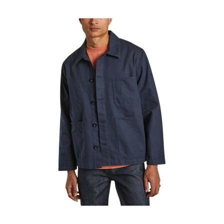 Aigle, Mixed cotton jacket Niebieski, Mężczyzna, Rozmiar: S
