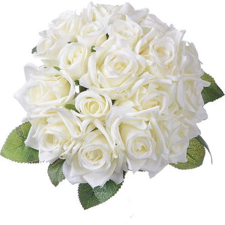 Kunstige blomster Rosebukett - 2 pakke kunstige blomster Silke P