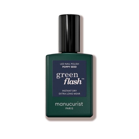 Manucurist GREEN FLASH - Smalto Semipermanente Poppy Seed 15ml - Smalto Gel e semipermanente