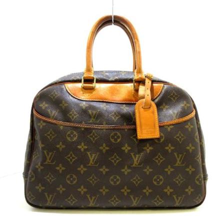 Louis Vuitton Vintage Brown Canvas Louis Vuitton Deauville Brun, Dame Vintage Tasker, Størrelse: ONE Size