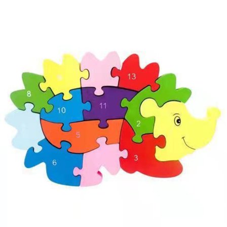 Træpuslespil, pædagogisk legetøj til at sammensætte tal og engelske bogstaver, tidlig førskoleundervisning{hw}