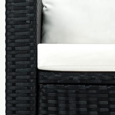 Vidaxl Loungeset För Trädgården Med Dynor 3 Delar Konstrotting S Svart