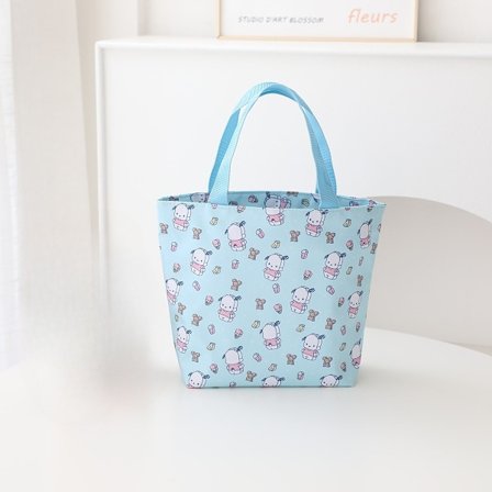 Ny Kawaii Sanrio Hello Kitty håndholdt taske tegneserie sød madpose Bærbar madkasse Udendørs opbevaringsorganisator Tote taske Gave