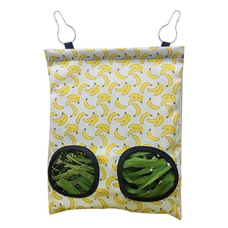 Høfoderpose med stor kapacitet Oxford stof Hødispenser Hængende foderpose til kaniner marsvin S