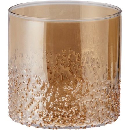 Ljushållare Lykta Mönstrat Glas 10 cm