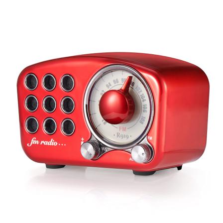 Retro Radio Bluetooth högtalare, Vintage Radio Greadio Fm Radio wit