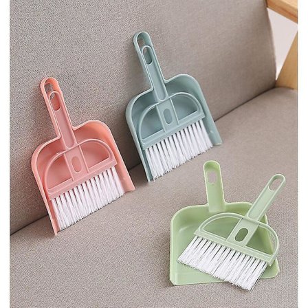 3 sæt fejebakke og spand lille fejekost mini fejebakke til kontorrengøring bordfejning rengøringsbørste