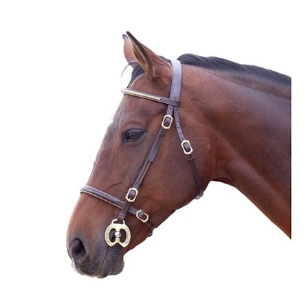 Blenheim Läder Clincher Häst Inhand Bridle Pony Havana