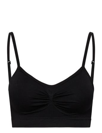 Seamless Strappy Top Lingerie Bras & Tops Soft Bras Tank Top Bras Musta Hunkemöller