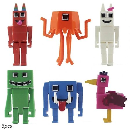 6 kpl Garten Of Banban Toimintahahmo Lelusetti, Kauhupelilelut Figuurit Mallinukke Lahja Lapsille