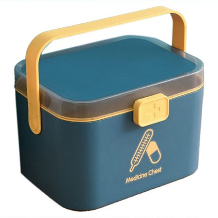 Liten medicinlåda i nordisk stil, medicinlåda i hushållsplast, A