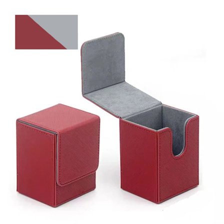 Spel MTG Trading Card Holder Deck Box RÖD RÖD