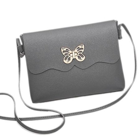 En skuldertaske til kvinder (mørkegrå),