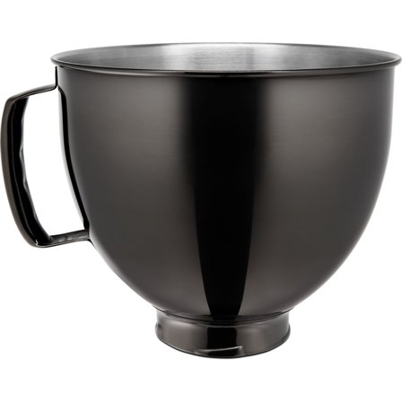 Kitchenaid Skål i rostfritt stål till köksmaskin, Radiant Black | Köksmaskiner > Tillbehör | Bagaren och Kocken