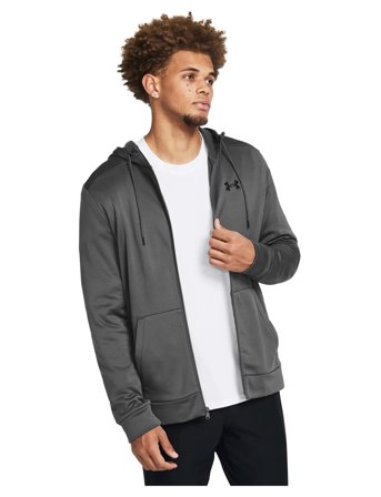 Under Armour Ua Armour Fleece Fz Hoodie - Grey - L