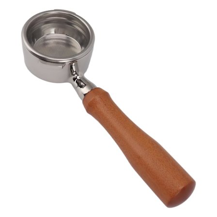 58mm Bunnløst Portafilter med Massivt Trehåndtak for GAGGIA BABY CLASSIC E All Wood Red Acid Branch