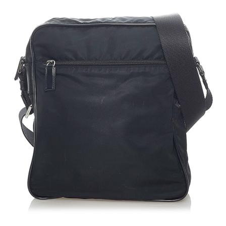 Prada Vintage Pre -owned Nylon Crossbody Väska svart, Dam Vintage Väskor, Dam, Storlek: ONE SIZE