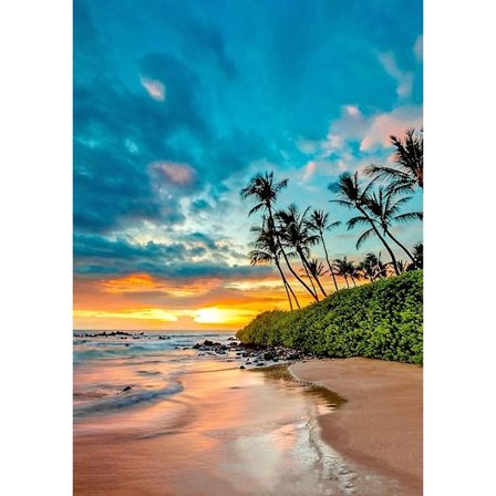 30x40 Cm 5d Fuld Diy Diamantmaleri, Solnedgang Diamantbroderi Diamantmaleri Diy Diamant Rhinestone Lærred