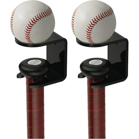 Vægmonteret batstativ, 2 stk. vægmonteret holderstativ til bat, akryl baseball bat vægmontering, rustfrit bold lodret akryldisplay