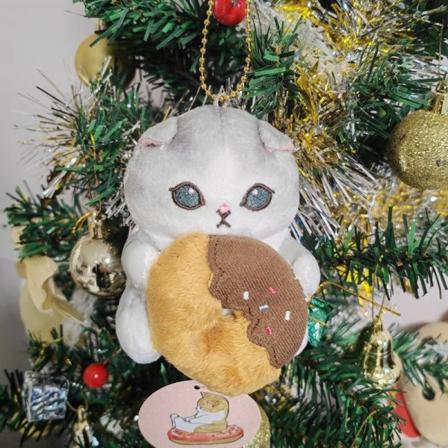 Mub- Kawaii Plush Doll Pendant Fried Shrimp Design Cute Shark Cat 15 15 13cm