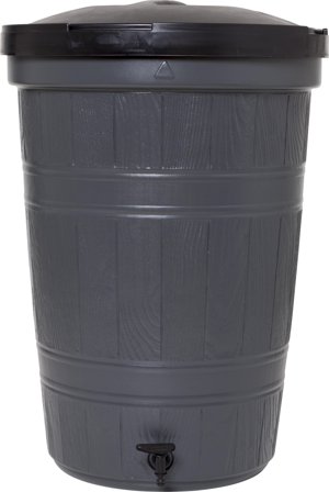 GreenLine 76155 Regntunna utan fot, 200 l, grå, Skog, trädgård & rengöring