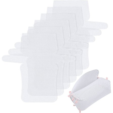 6 stk. Plast Mesh Lærred 14"x13" Blade Skuldertaske Håndtaske Maki