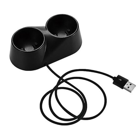 PS4 VR-kontroller Dubbel laddningsdockningsstation för PlayStation Move-handtag