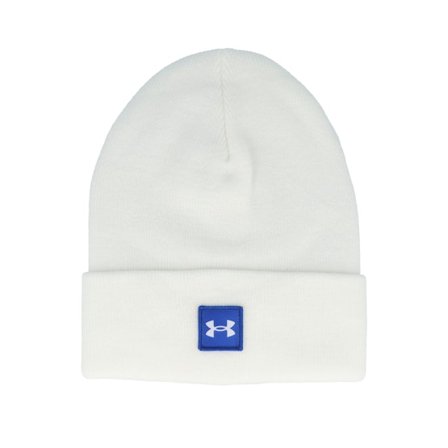 Under Armour - Halftime White/Versa Blue/White Cuff Cuff White Beanie - @ Hatstore