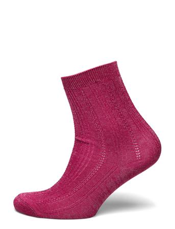 Glitter Drake Sock Lingerie Socks Regular Socks Lyserød Becksöndergaard