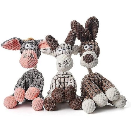 Uforgængelig Robust Æsel, Kvækkende Hundelegetøj til Hunde, der Elsker at Tygge - WELLNGS