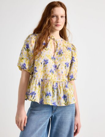 Lindex Blouse Line - Yellow - XS