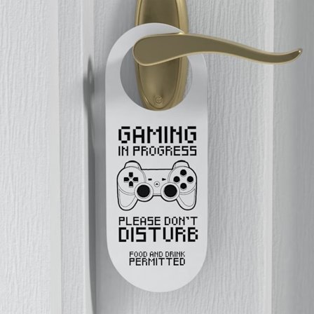 Gaming Gamer Vänligen Stör ej Skylt Dörren Sovrum Spelrum