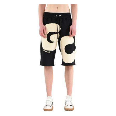 Gcds Shorts With Logo Sort, Herre Chino Shorts
