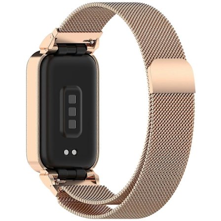 Magnetiskt armband med integrerad metallram [DB] för Xiaomi Smart Band 9 Active/Redmi Band 3