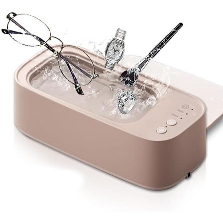 45000 Hz Ultralydsrenser – Multi Ultralydsrenser med 3 Rengøringstilstande, Ultralydsrensning til Briller & Smykker, Proteser_qc