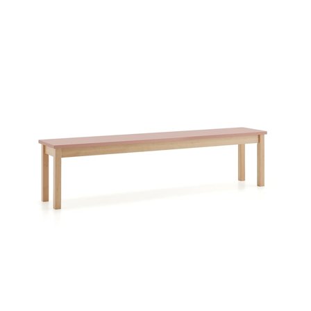 Bench seat ZET, 1800x360 mm, dark pink