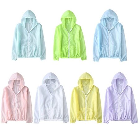 Erittäin ohuet aurinkosuojavaatteet Trendikäs kesätakki tuulitakki Sopii miehille ja naisille