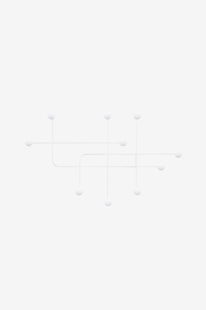 Hanah Home - Väggkrok i metall - Alina - Vit - Småförvaring - Från Homeroom