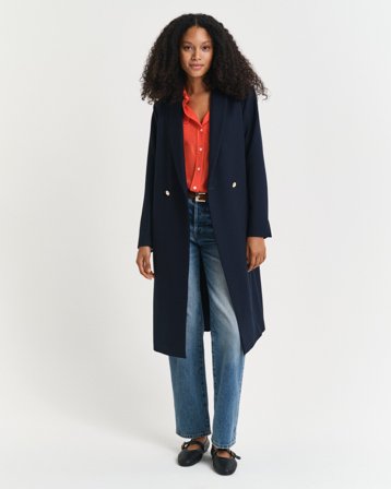 GANT Damen Spring Classic Mantel (M) Blau