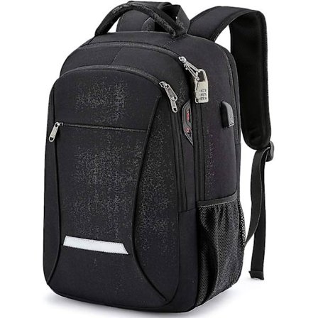 Rygsæk til mænd, Rejse Laptop Rygsæk med USB Opladning/hovedtelefonport, Kraftig Vandafvisende College Rygsæk, Laptop Taske til Kvinder, Passer til 15