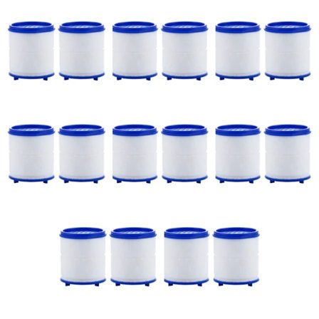 2-16 stk. Vannkranfilterelement Renseløsning Spray Husholdningsvannrenserfilter Dusj Fjern Klor Tungmetall Filtrert