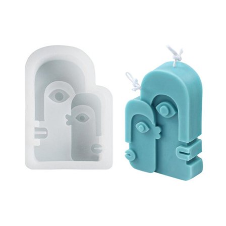 Abstrakt konst människans ansikte ljusform, ljusformar för ljus