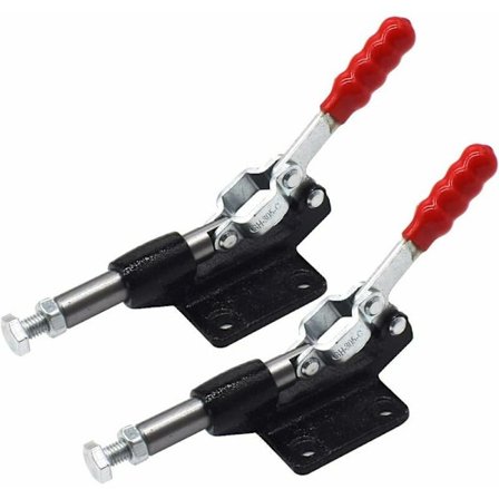 Toggle Clamps,- 2 stk. Hold Down Push Pull Action Håndværktøj Toggle Håndværktøj Hurtigudløser Manuel Klemme Lås Horisontal Klemme Hurtigudløser Bar (
