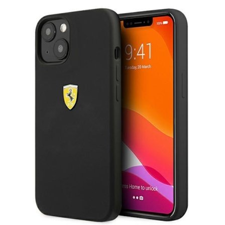 Ferrari iPhone 13 Skal Silicone - Svart