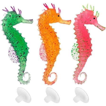 3 st akvariedekoration flytande sjöhäst, akvariedekoration konst