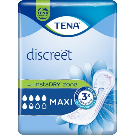 TENA Inkoskydd Discreet Maxi InstaDRY 12/fp - Lyreco - Sjukvård och omsorg - Diagnos och behandling - Inkontinensskydd
