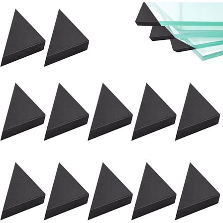 12 stk. bordhjørner, glassbordhjørnebeskytter, bordhjørnebeskytter, svart hjørnebeskyttelsespute kompatibel beskyttelse