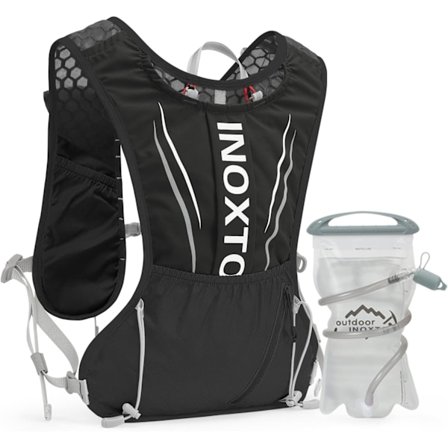 Løbevest med hydrering til mænd og kvinder, løberygsæk med 3L vand, løbehydreringspose egnet til trailløb, maratonløb og vandring