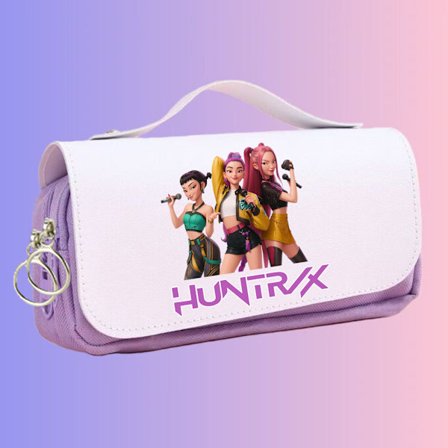 KPOPl Demon-Hunting Girl Group Penalhus Studenter Skrivebordsskuffe Stor Kapacitet Multifunktionel Penalhus ...-FX-