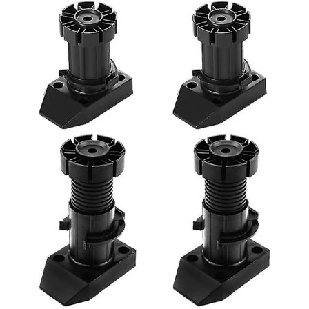 4 stk. Justerbare møbelben 50 mm høyde Fortykket skapben Bordben